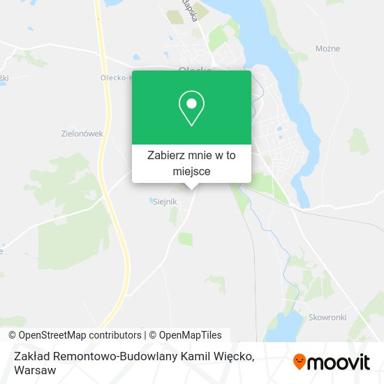 Mapa Zakład Remontowo-Budowlany Kamil Więcko