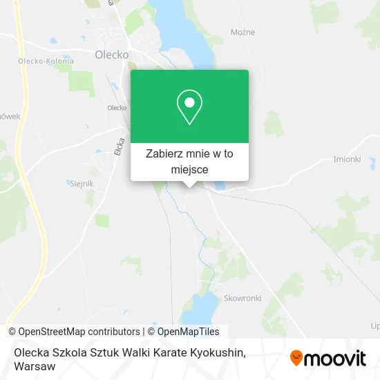 Mapa Olecka Szkola Sztuk Walki Karate Kyokushin