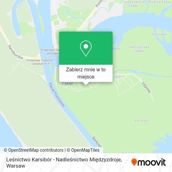 Mapa Leśnictwo Karsibór - Nadleśnictwo Międzyzdroje