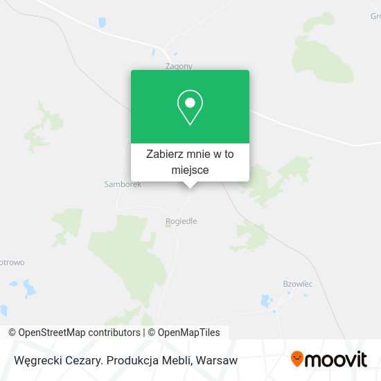 Mapa Węgrecki Cezary. Produkcja Mebli