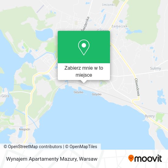 Mapa Wynajem Apartamenty Mazury