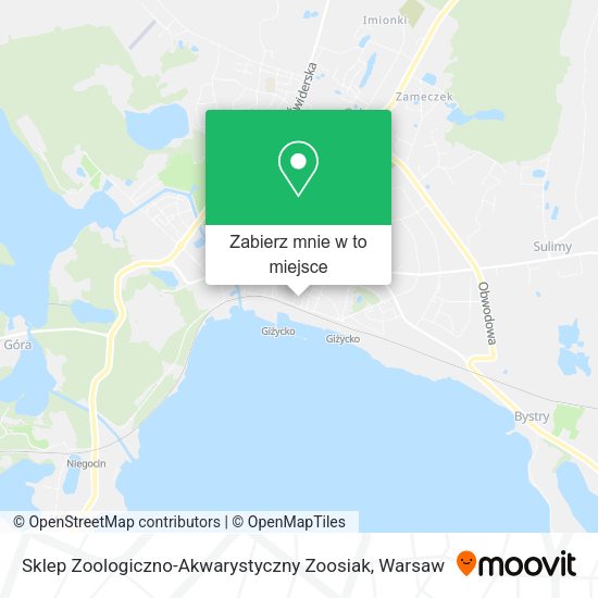 Mapa Sklep Zoologiczno-Akwarystyczny Zoosiak