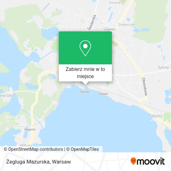 Mapa Żegluga Mazurska