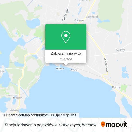 Mapa Stacja ładowania pojazdów elektrycznych