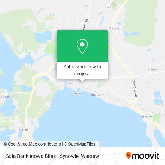 Mapa Sala Bankietowa Biłas i Synowie