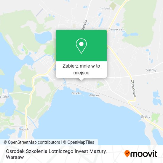 Mapa Ośrodek Szkolenia Lotniczego Invest Mazury