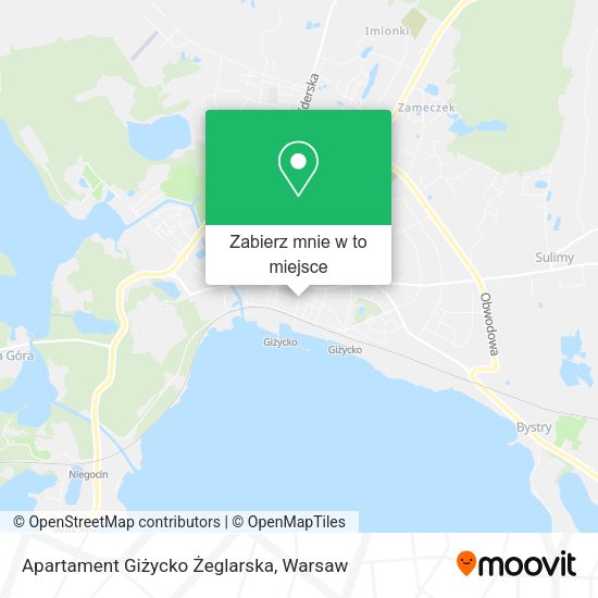 Mapa Apartament Giżycko Żeglarska