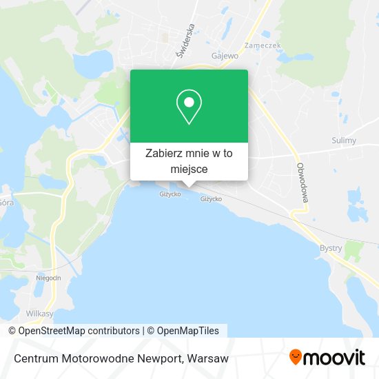 Mapa Centrum Motorowodne Newport