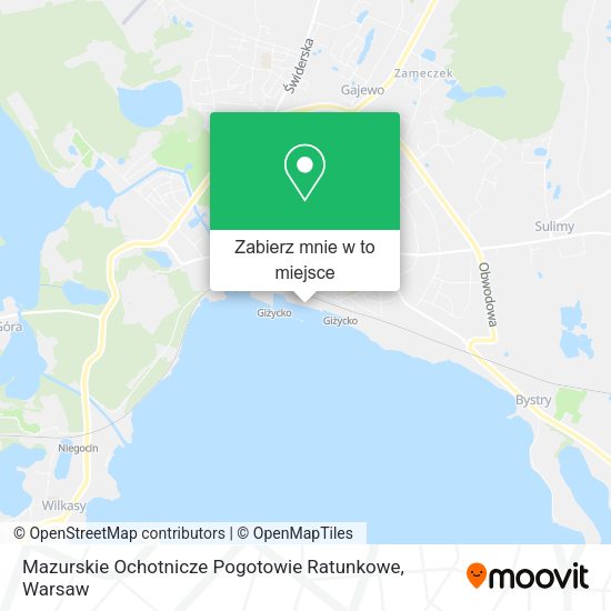 Mapa Mazurskie Ochotnicze Pogotowie Ratunkowe