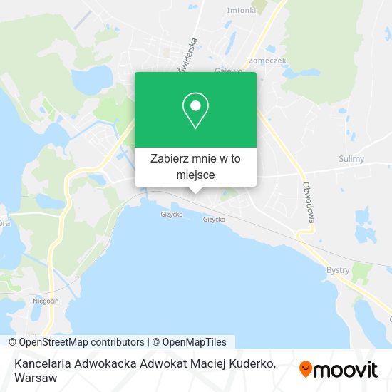 Mapa Kancelaria Adwokacka Adwokat Maciej Kuderko