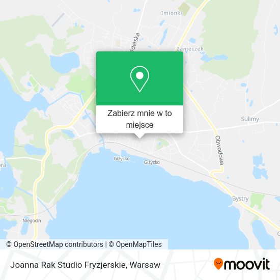 Mapa Joanna Rak Studio Fryzjerskie