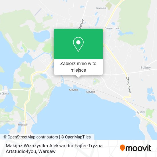 Mapa Makijaż Wizażystka Aleksandra Fajfer-Tryzna Artstudio4you