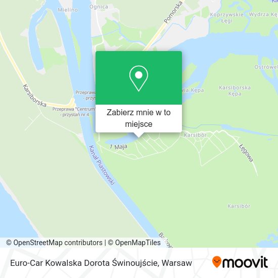 Mapa Euro-Car Kowalska Dorota Świnoujście