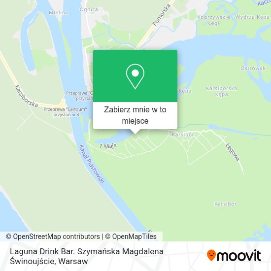 Mapa Laguna Drink Bar. Szymańska Magdalena Świnoujście