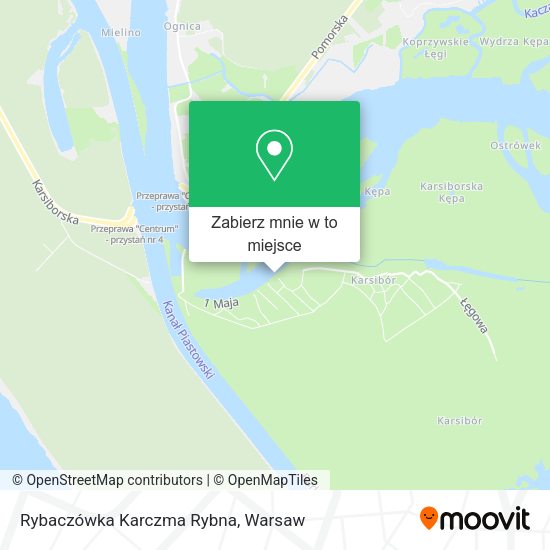 Mapa Rybaczówka Karczma Rybna