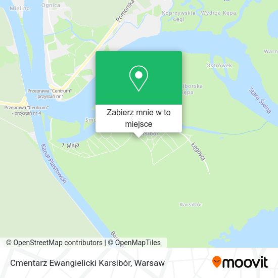 Mapa Cmentarz Ewangielicki Karsibór