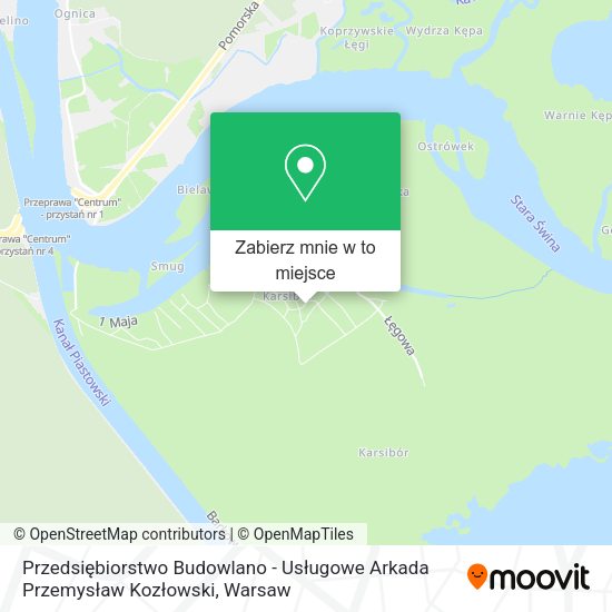 Mapa Przedsiębiorstwo Budowlano - Usługowe Arkada Przemysław Kozłowski