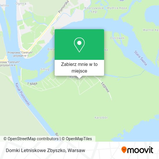 Mapa Domki Letniskowe Zbyszko