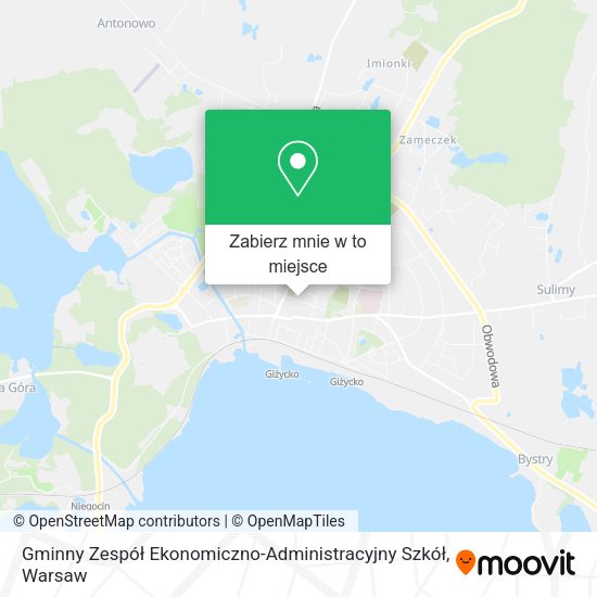 Mapa Gminny Zespół Ekonomiczno-Administracyjny Szkół