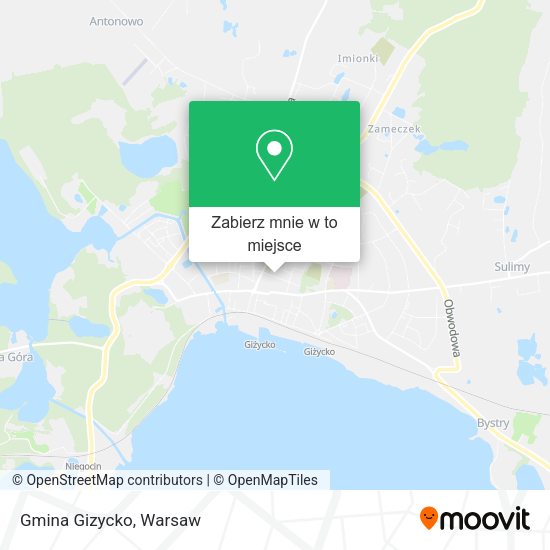 Mapa Gmina Gizycko