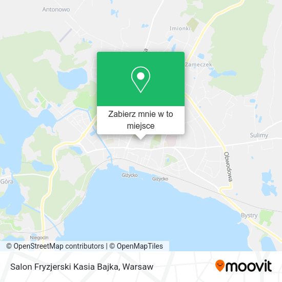 Mapa Salon Fryzjerski Kasia Bajka