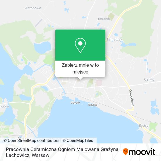 Mapa Pracownia Ceramiczna Ogniem Malowana Grażyna Lachowicz