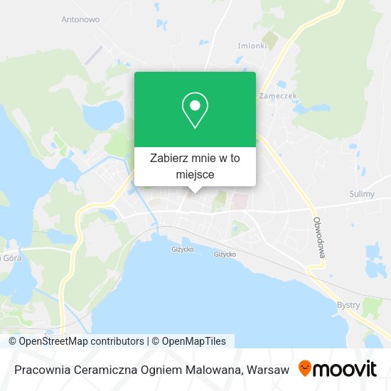 Mapa Pracownia Ceramiczna Ogniem Malowana