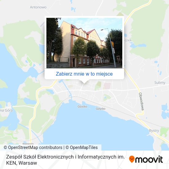 Mapa Zespół Szkół Elektronicznych i Informatycznych im. KEN