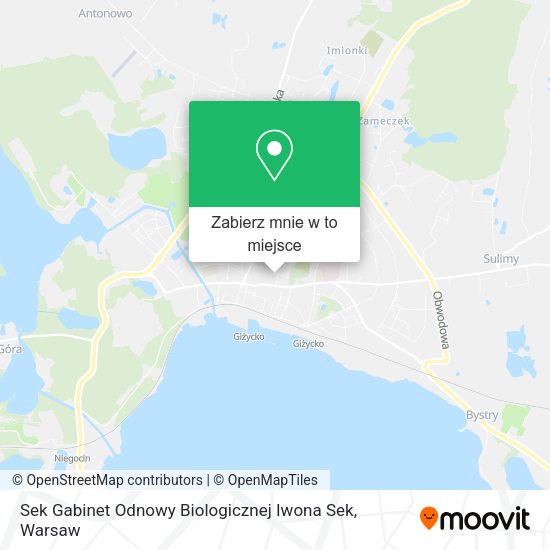 Mapa Sek Gabinet Odnowy Biologicznej Iwona Sek