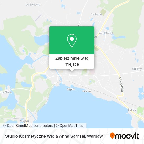 Mapa Studio Kosmetyczne Wiola Anna Samsel