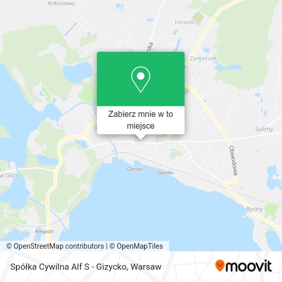 Mapa Spółka Cywilna Alf S - Gizycko