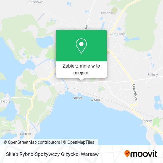 Mapa Sklep Rybno-Spożywczy Giżycko