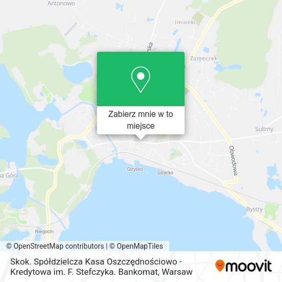 Mapa Skok. Spółdzielcza Kasa Oszczędnościowo - Kredytowa im. F. Stefczyka. Bankomat