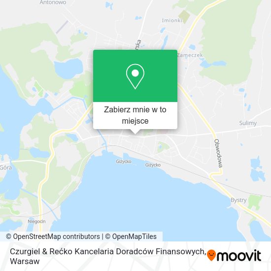 Mapa Czurgiel & Rećko Kancelaria Doradców Finansowych