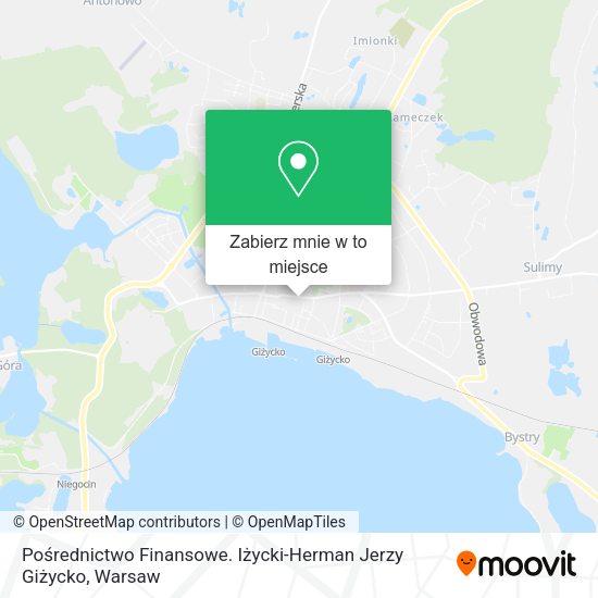 Mapa Pośrednictwo Finansowe. Iżycki-Herman Jerzy Giżycko