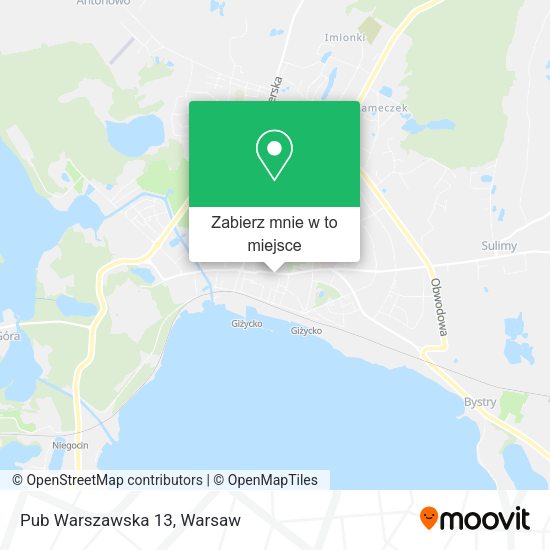 Mapa Pub Warszawska 13