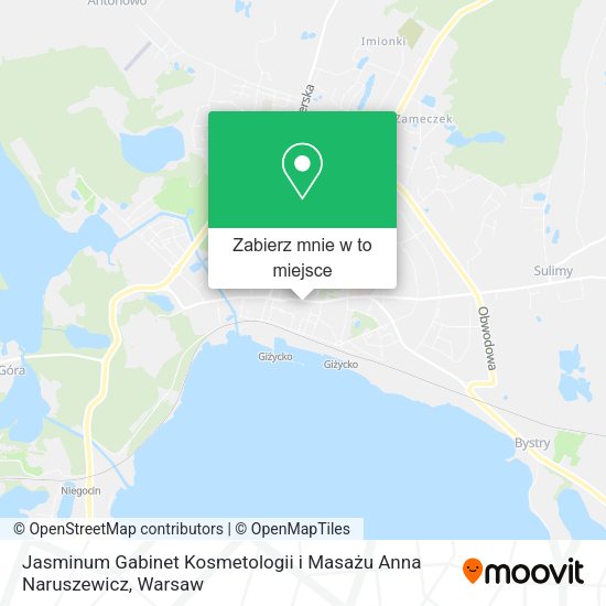 Mapa Jasminum Gabinet Kosmetologii i Masażu Anna Naruszewicz