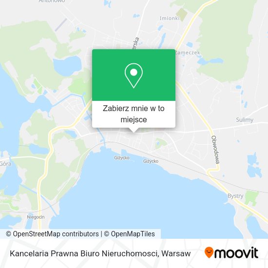 Mapa Kancelaria Prawna Biuro Nieruchomosci