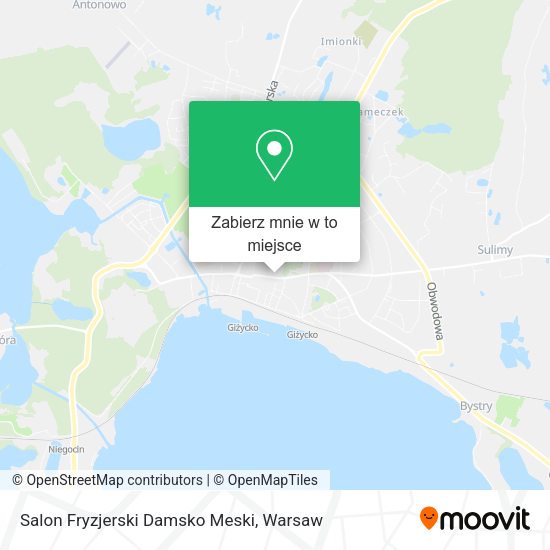 Mapa Salon Fryzjerski Damsko Meski