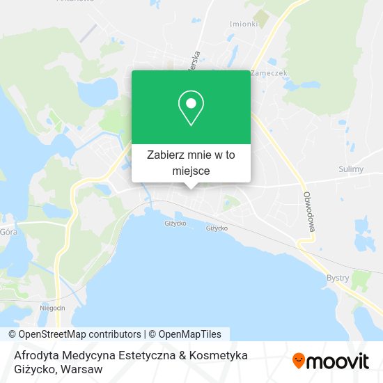 Mapa Afrodyta Medycyna Estetyczna & Kosmetyka Giżycko