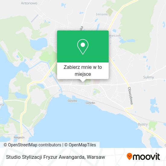 Mapa Studio Stylizacji Fryzur Awangarda