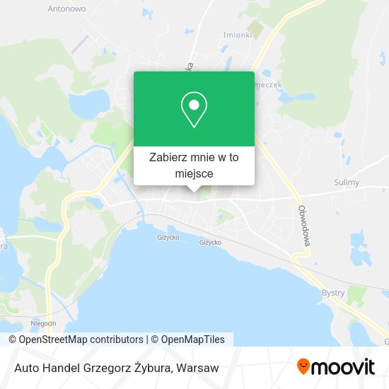 Mapa Auto Handel Grzegorz Żybura