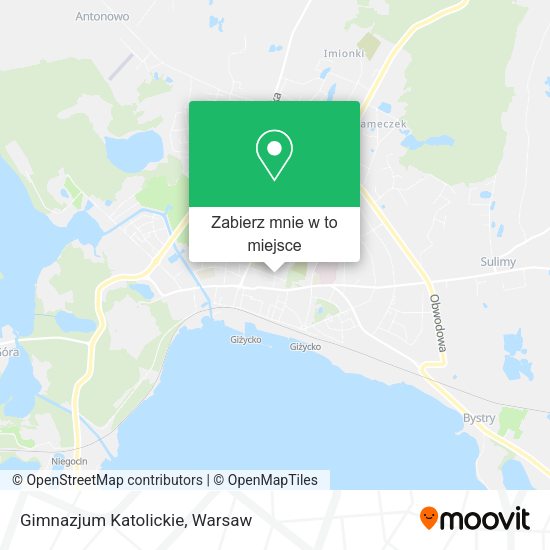 Mapa Gimnazjum Katolickie