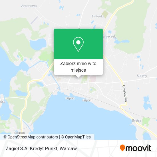 Mapa Żagiel S.A. Kredyt Punkt