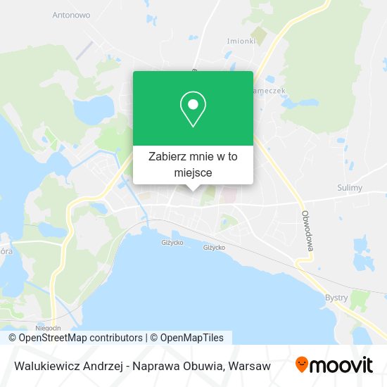 Mapa Walukiewicz Andrzej - Naprawa Obuwia