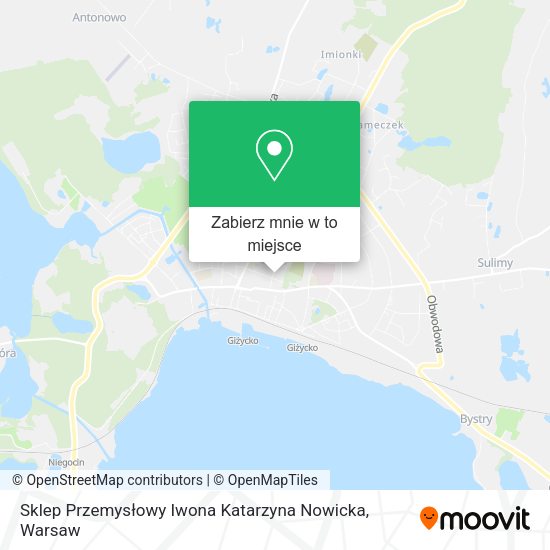 Mapa Sklep Przemysłowy Iwona Katarzyna Nowicka