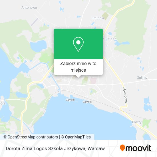 Mapa Dorota Zima Logos Szkoła Językowa