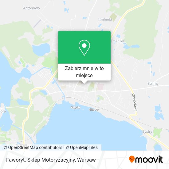 Mapa Faworyt. Sklep Motoryzacyjny