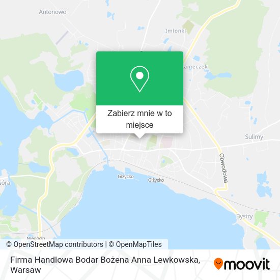 Mapa Firma Handlowa Bodar Bożena Anna Lewkowska