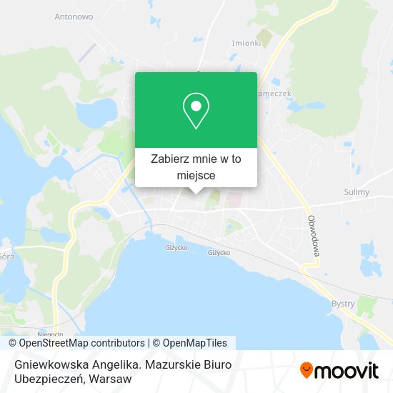 Mapa Gniewkowska Angelika. Mazurskie Biuro Ubezpieczeń